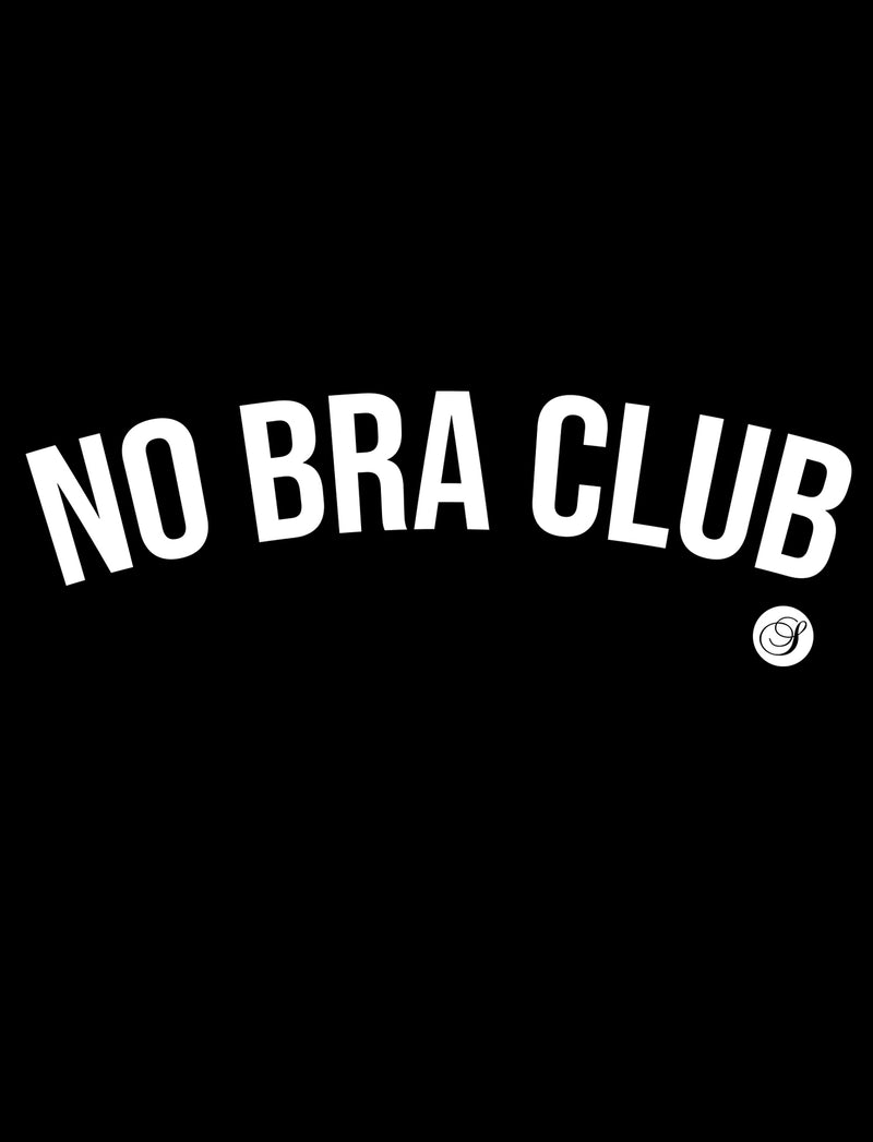 No Bra Club Cropped T-Shirt